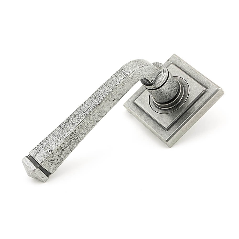 Pewter Avon Lever on Square Rose Set