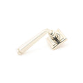 Polished Nickel Avon Lever on Square Rose Set