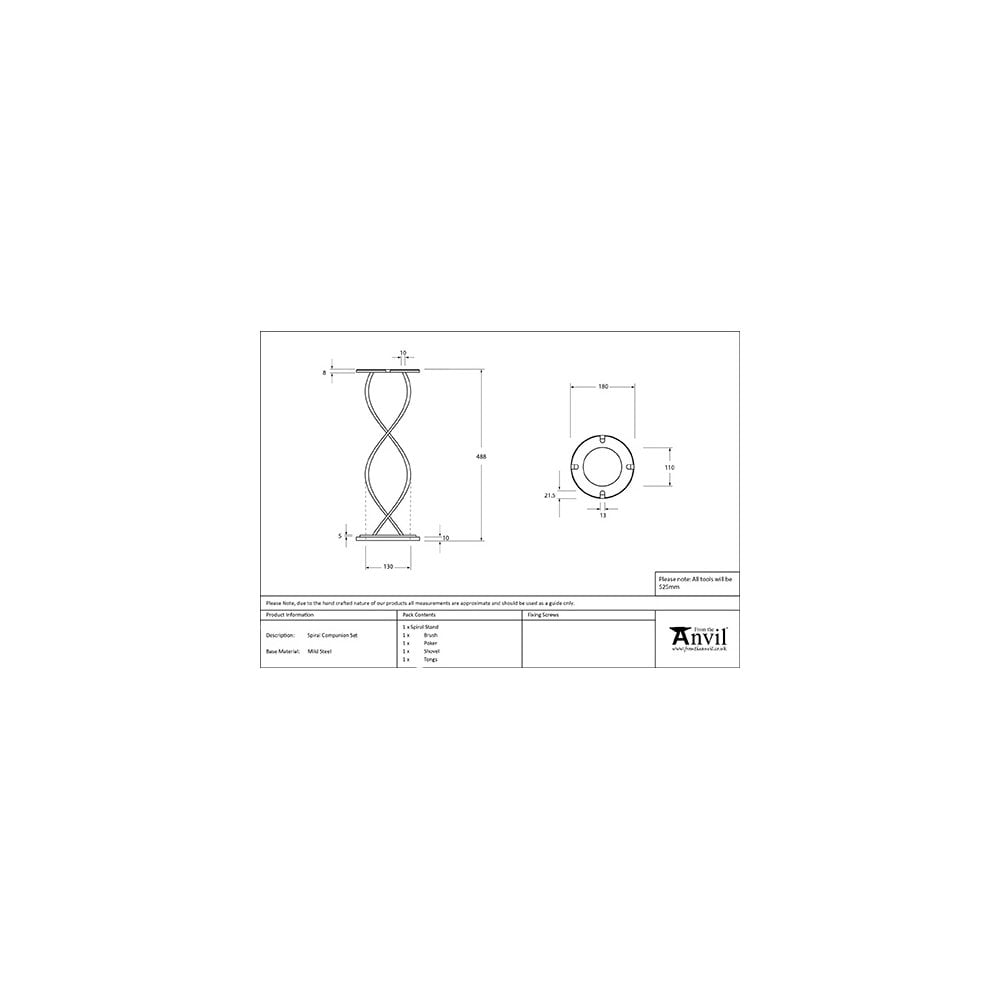 Pewter Spiral Companion Set - Avon Tools
