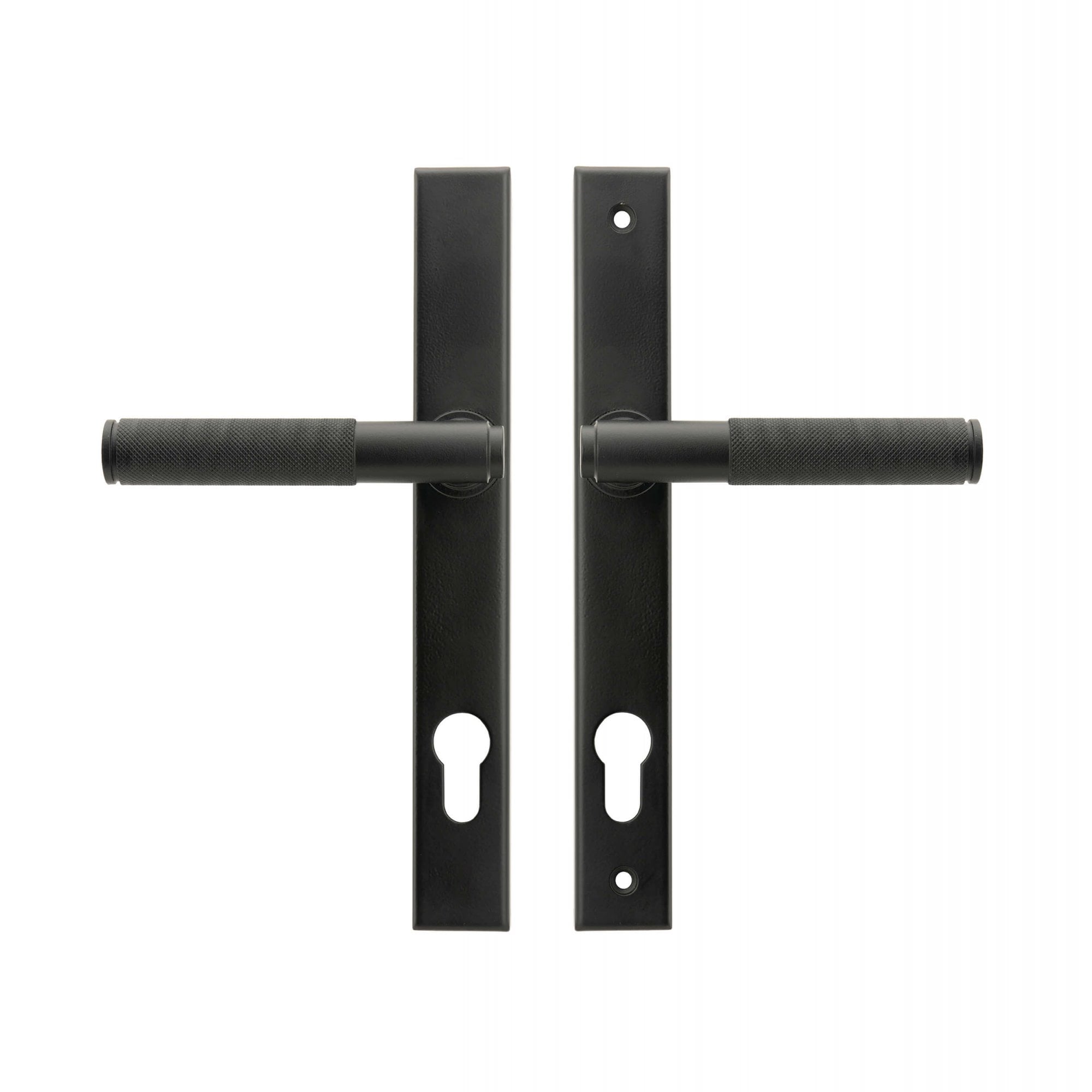 Brompton Matt Black Slimline Espagnolette Lock Set