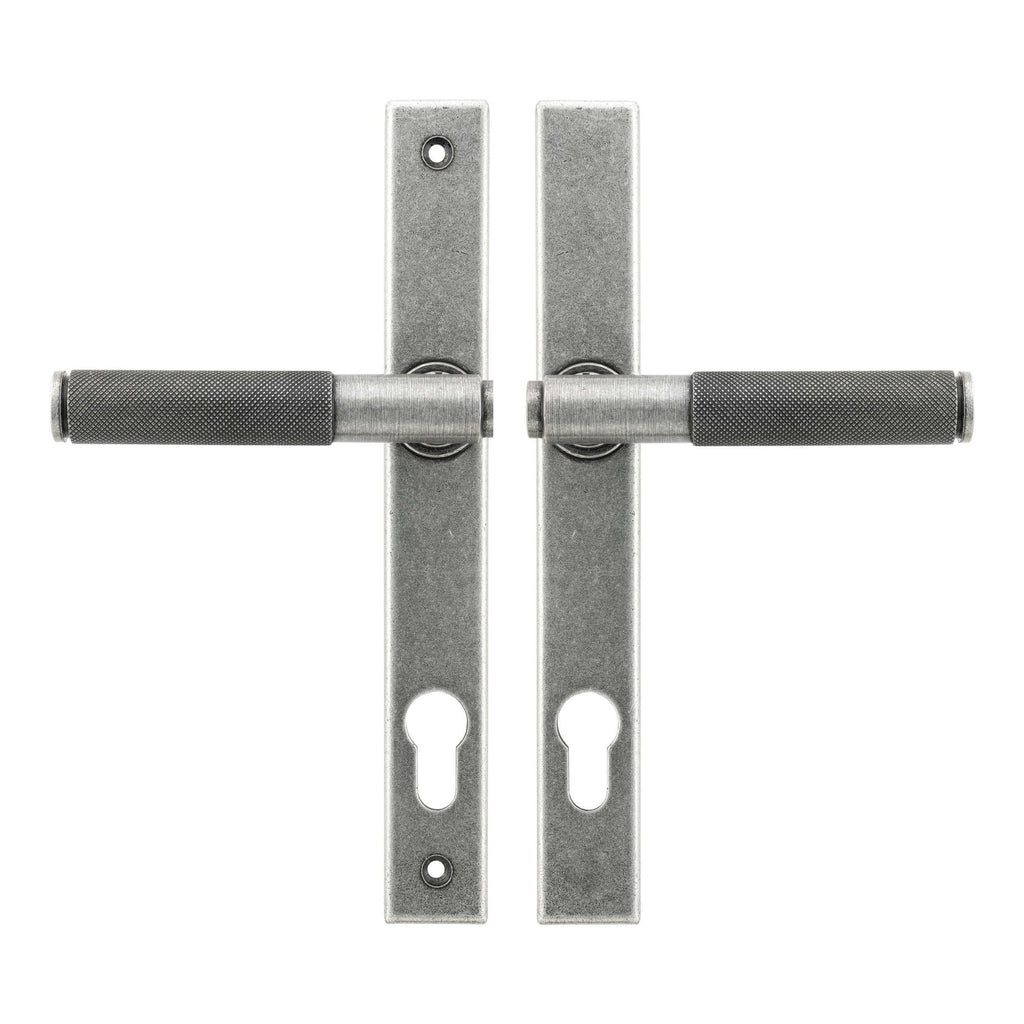 Brompton Pewter Slimline Espagnolette Lock Set