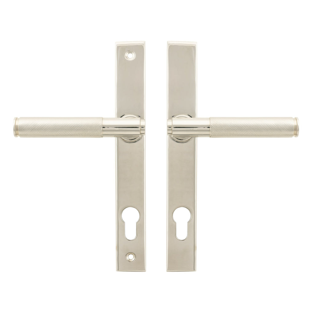 Polished Nickel Brompton Slimline Espagnolette Lock Set