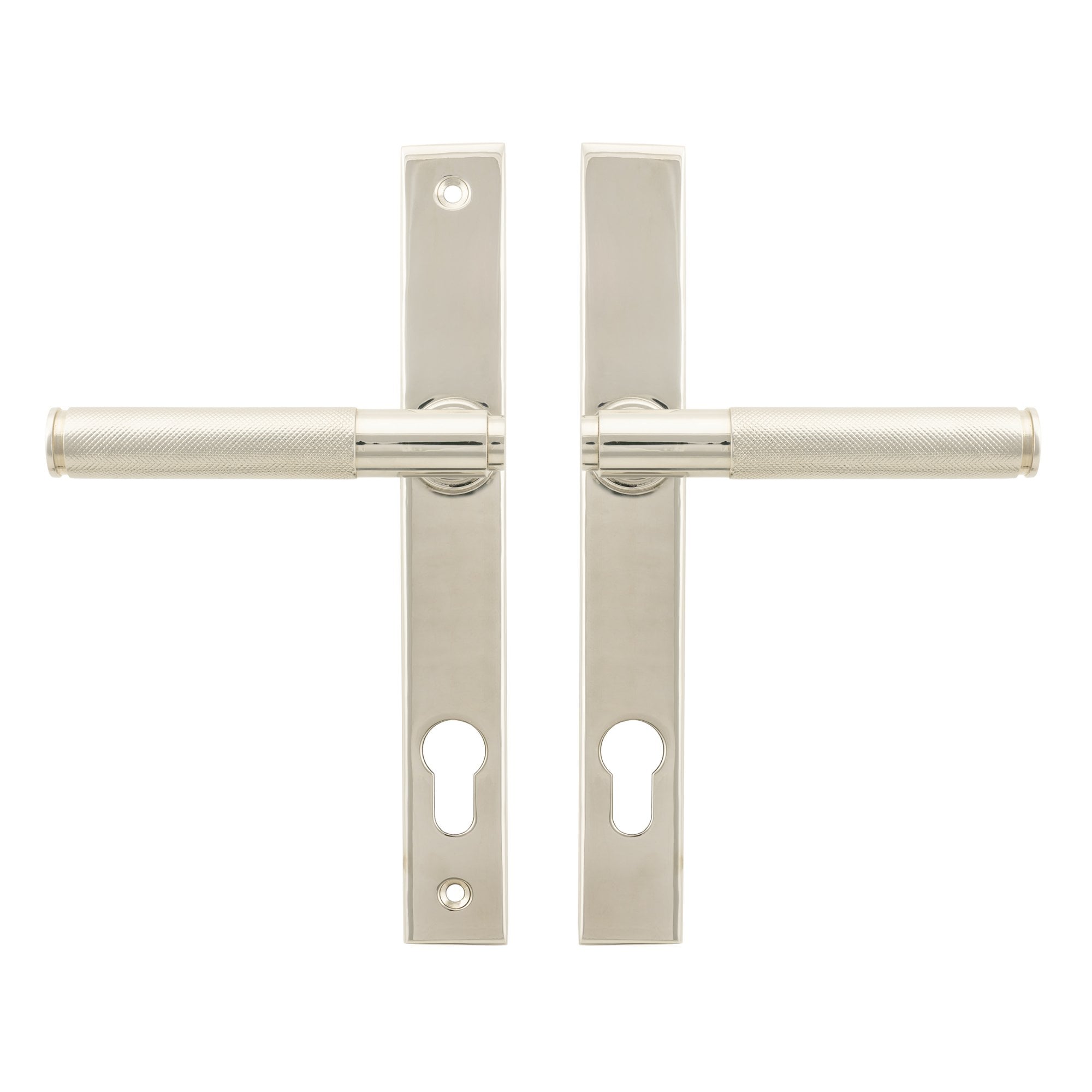 Polished Nickel Brompton Slimline Espagnolette Lock Set