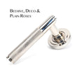Polished Nickel Brompton Lever on Rose Set