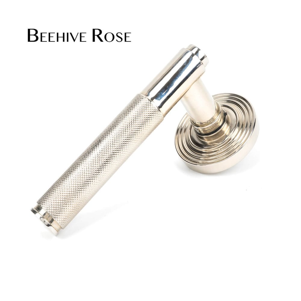 Polished Nickel Brompton Lever on Rose Set