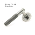 Pewter Brompton Lever on a Concealed Rose Set