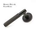 Aged Bronze Brompton Lever on Rose Set