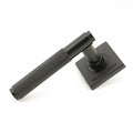 Aged Bronze Brompton Lever on Square Rose Set