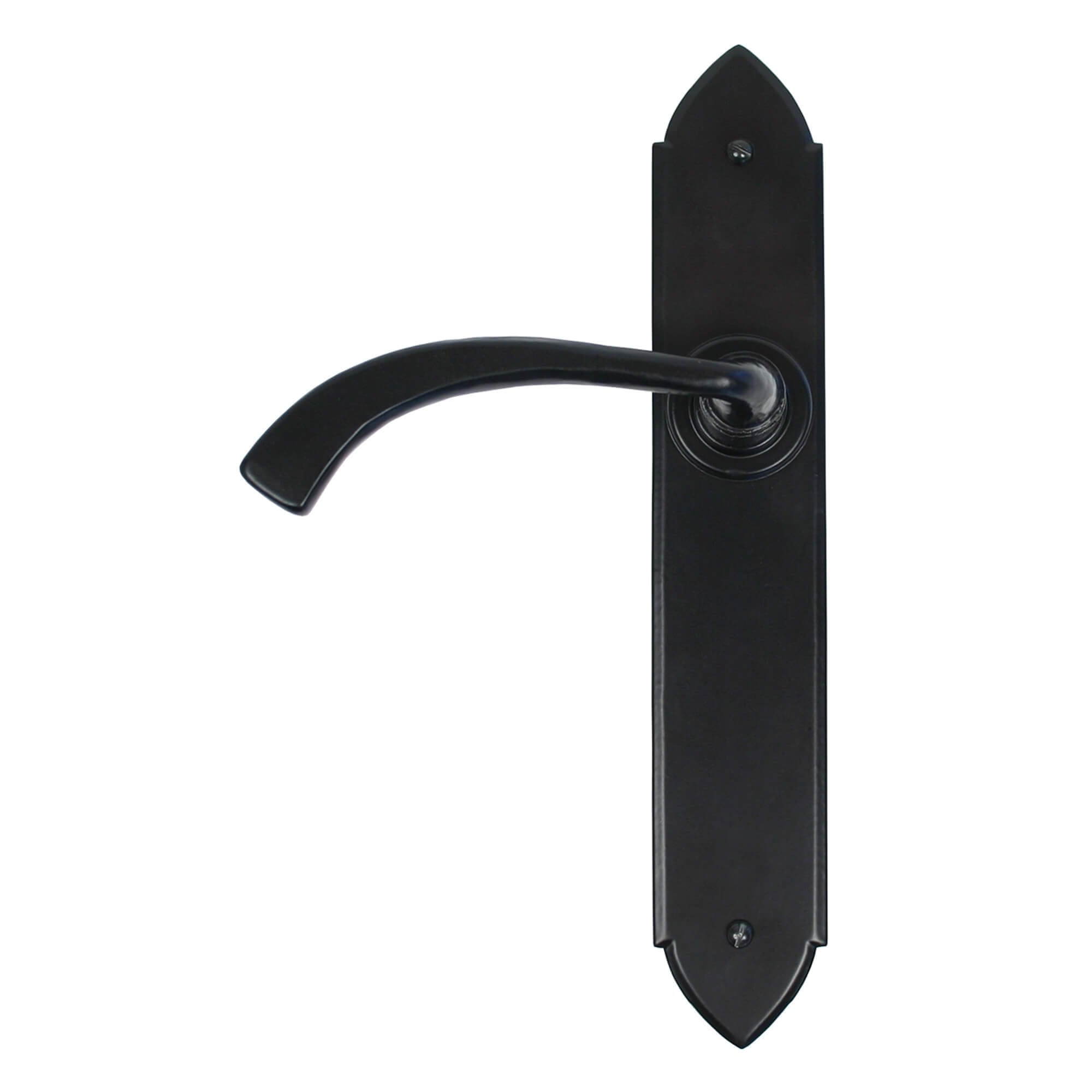 Gothic Curved Lever Range - Black or Pewter