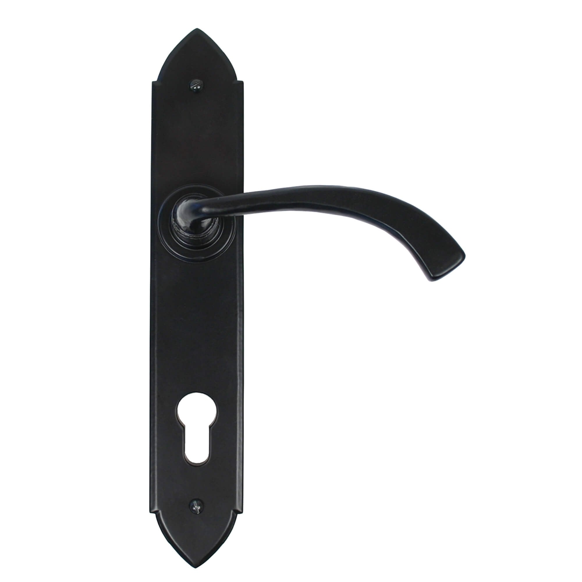 Gothic Curved Lever Range - Black or Pewter