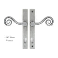 Pewter Monkey Tail Espagnolette Lock Set