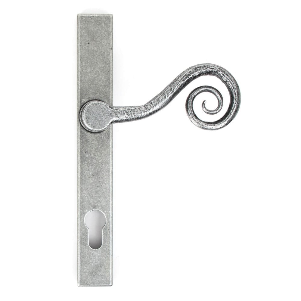 Pewter Monkey Tail Espagnolette Lock Set