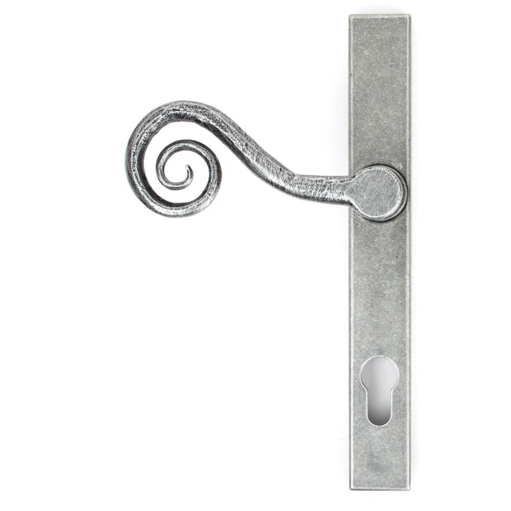 Pewter Monkey Tail Espagnolette Lock Set