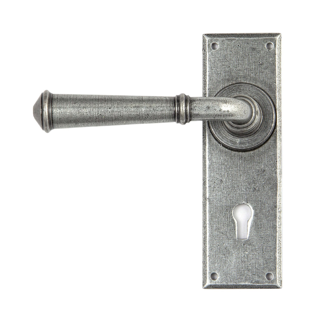 Pewter Regency Lever Lock Handles