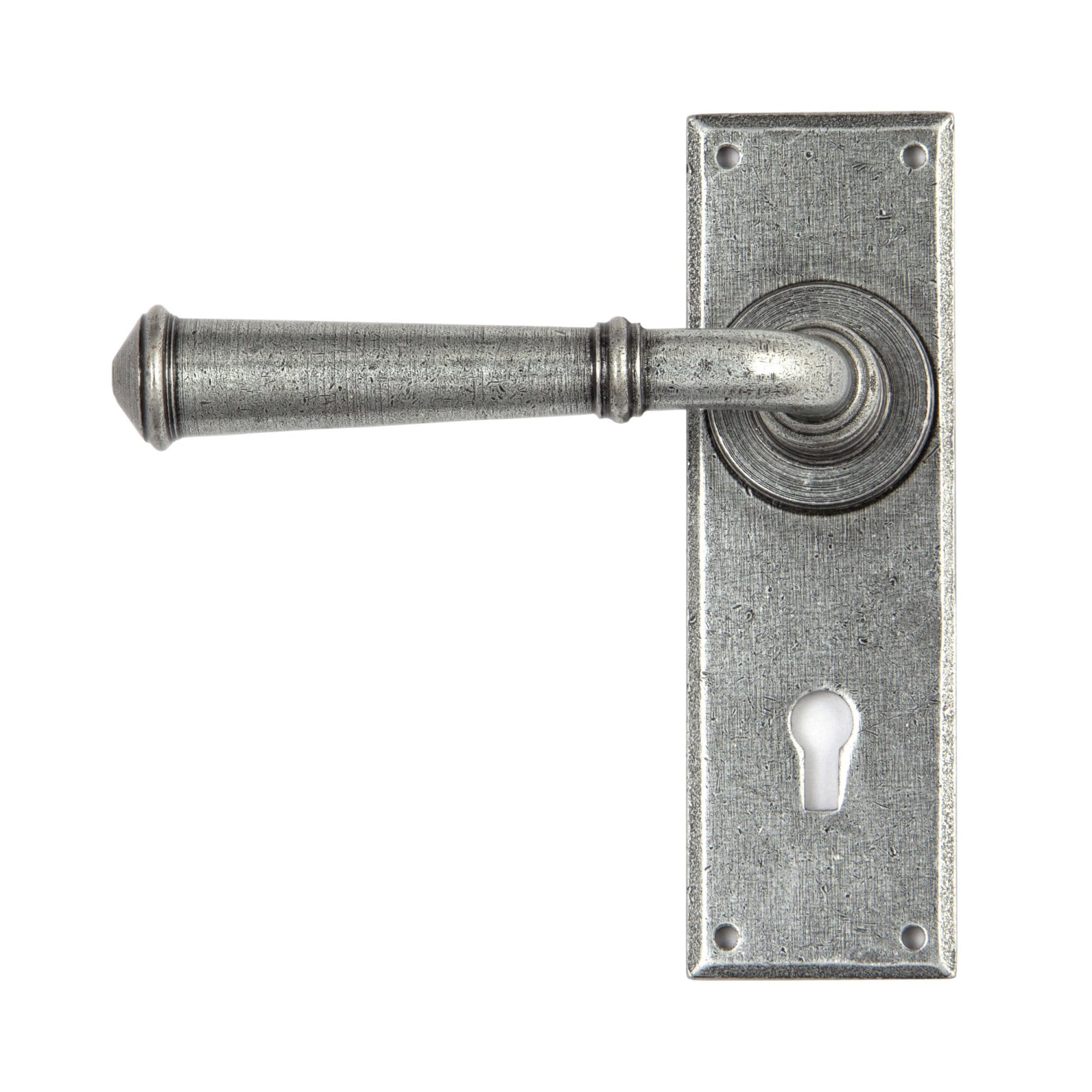 Pewter Regency Lever Lock Handles