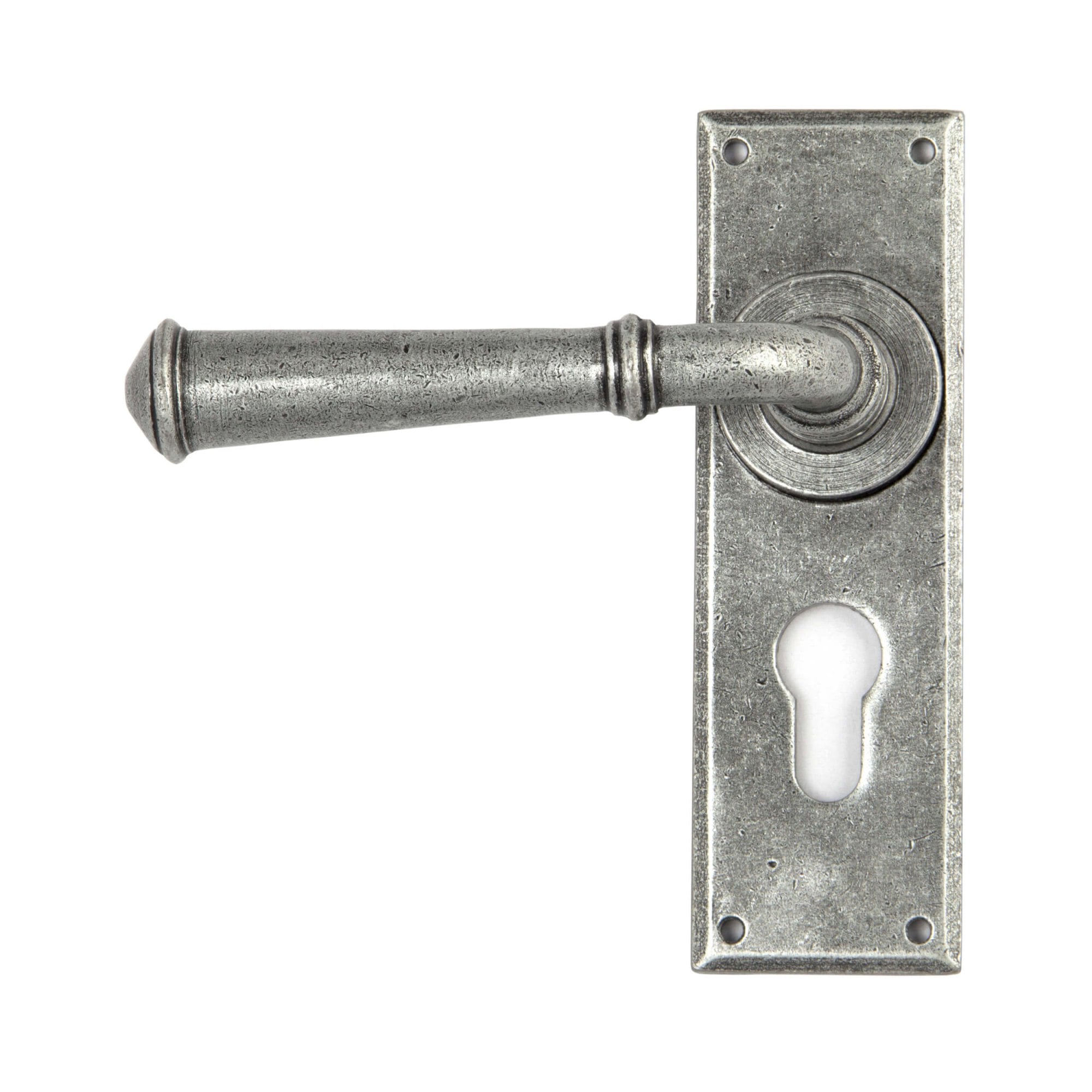 Pewter Regency Lever Lock Handles