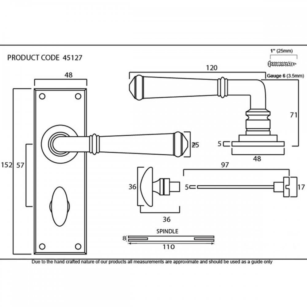 Pewter Regency Lever Handles