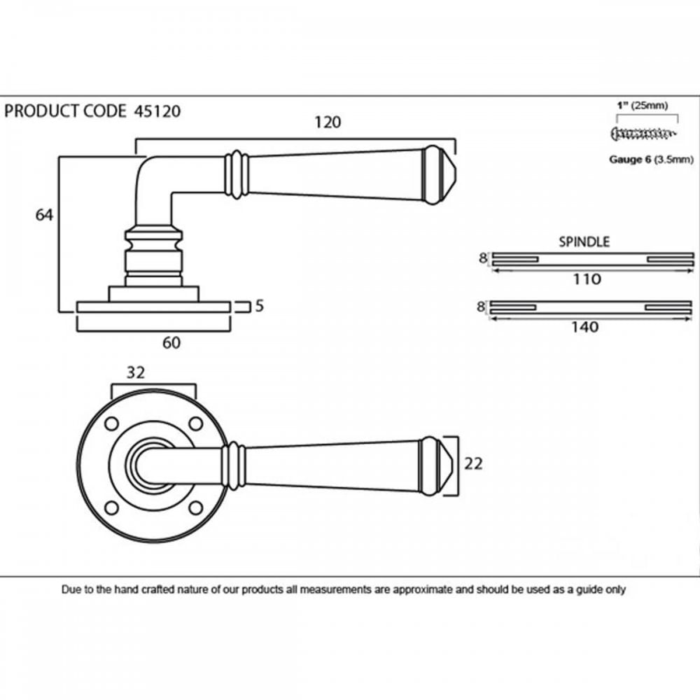 Pewter Regency Lever Set