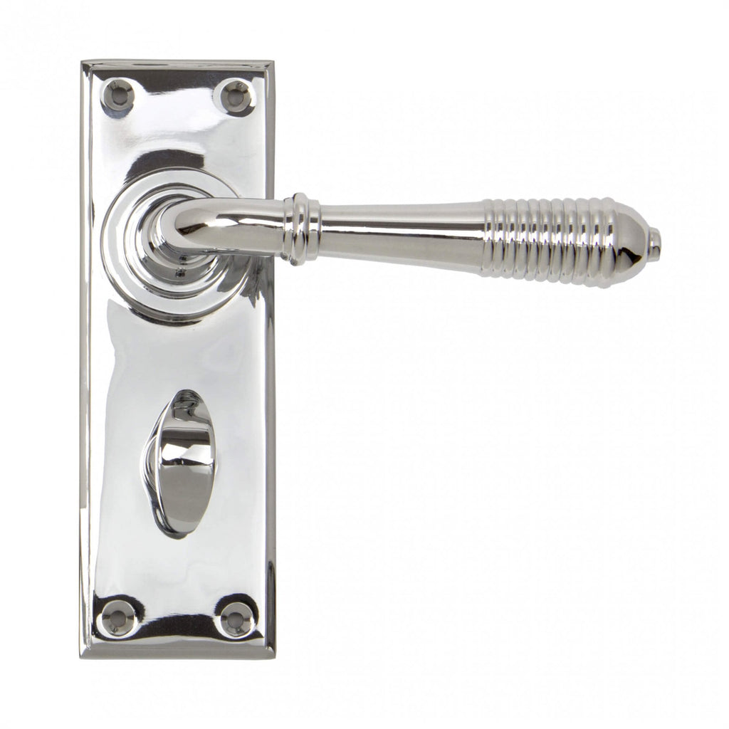 Polished Chrome Reeded Lever Handles