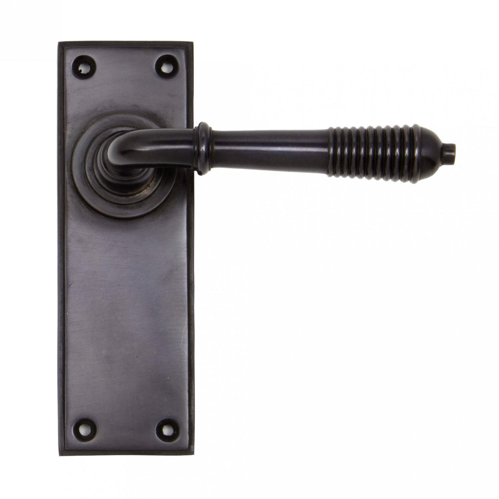 Aged Bronze Reeded Lever Handles