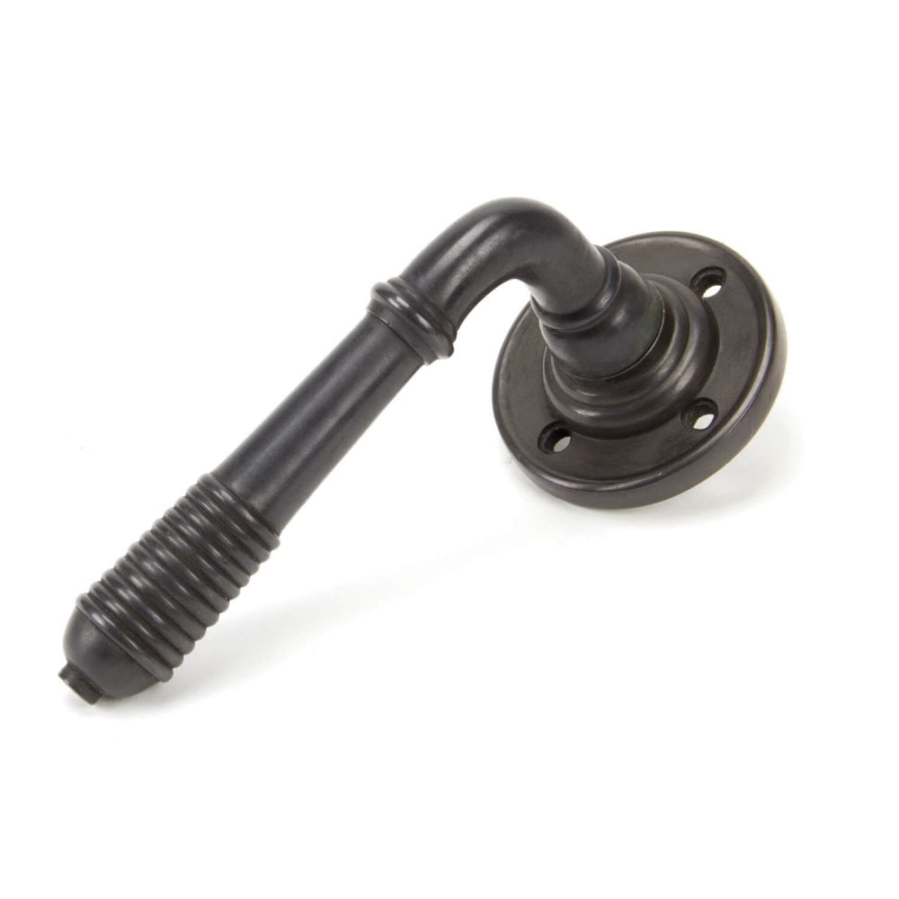 Aged Bronze Reeded Lever