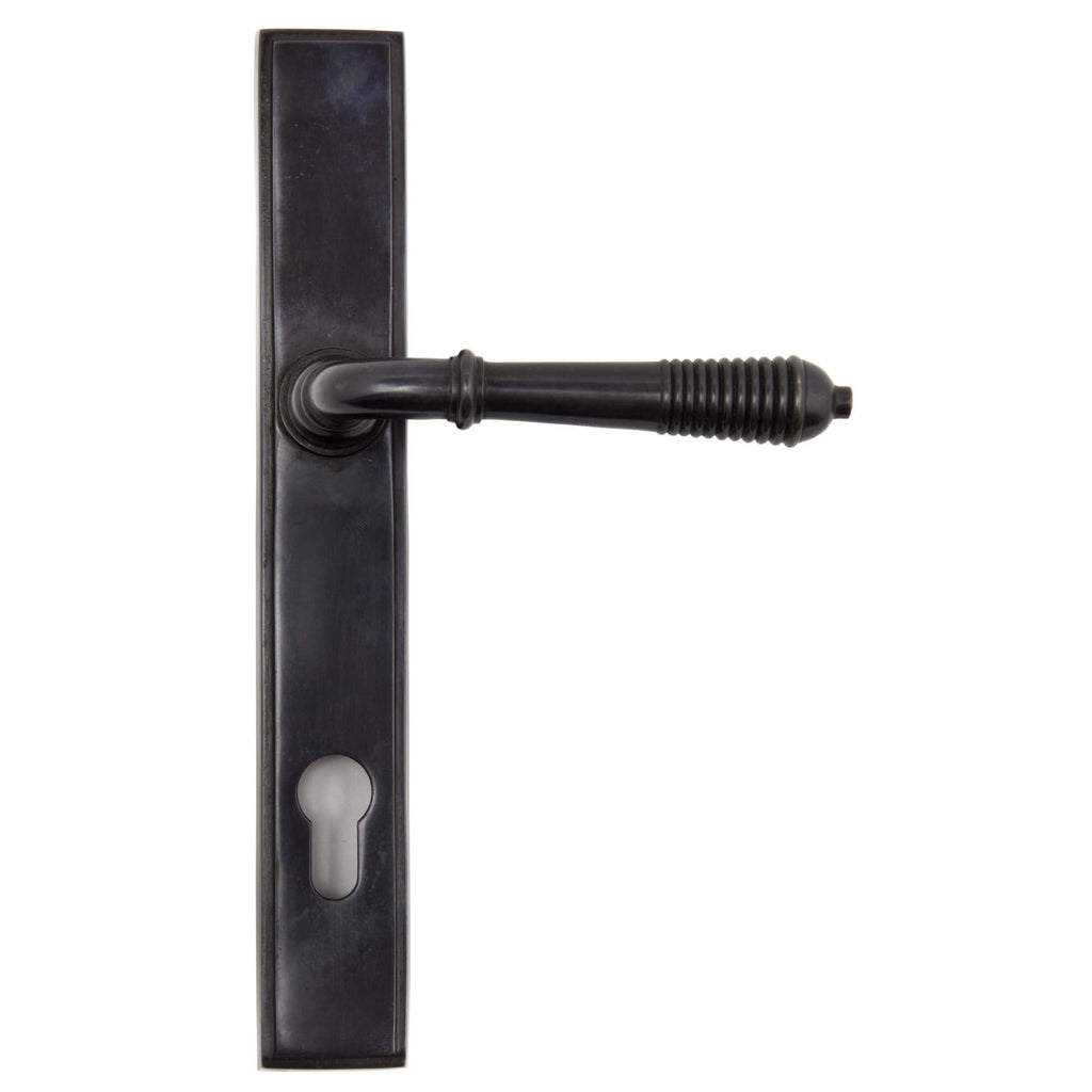 Aged Bronze Reeded Espagnolette Lock Set