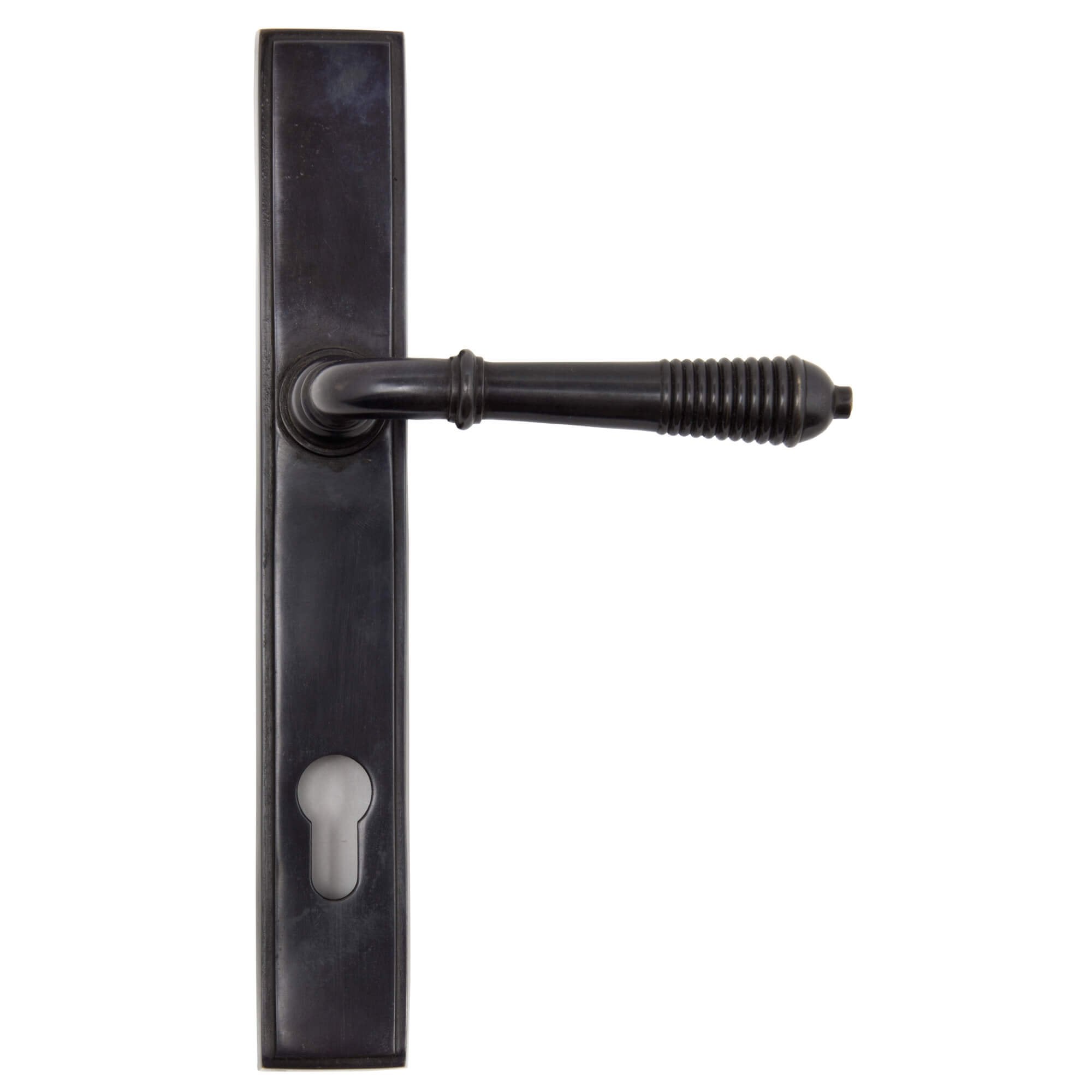 Aged Bronze Reeded Espagnolette Lock Set