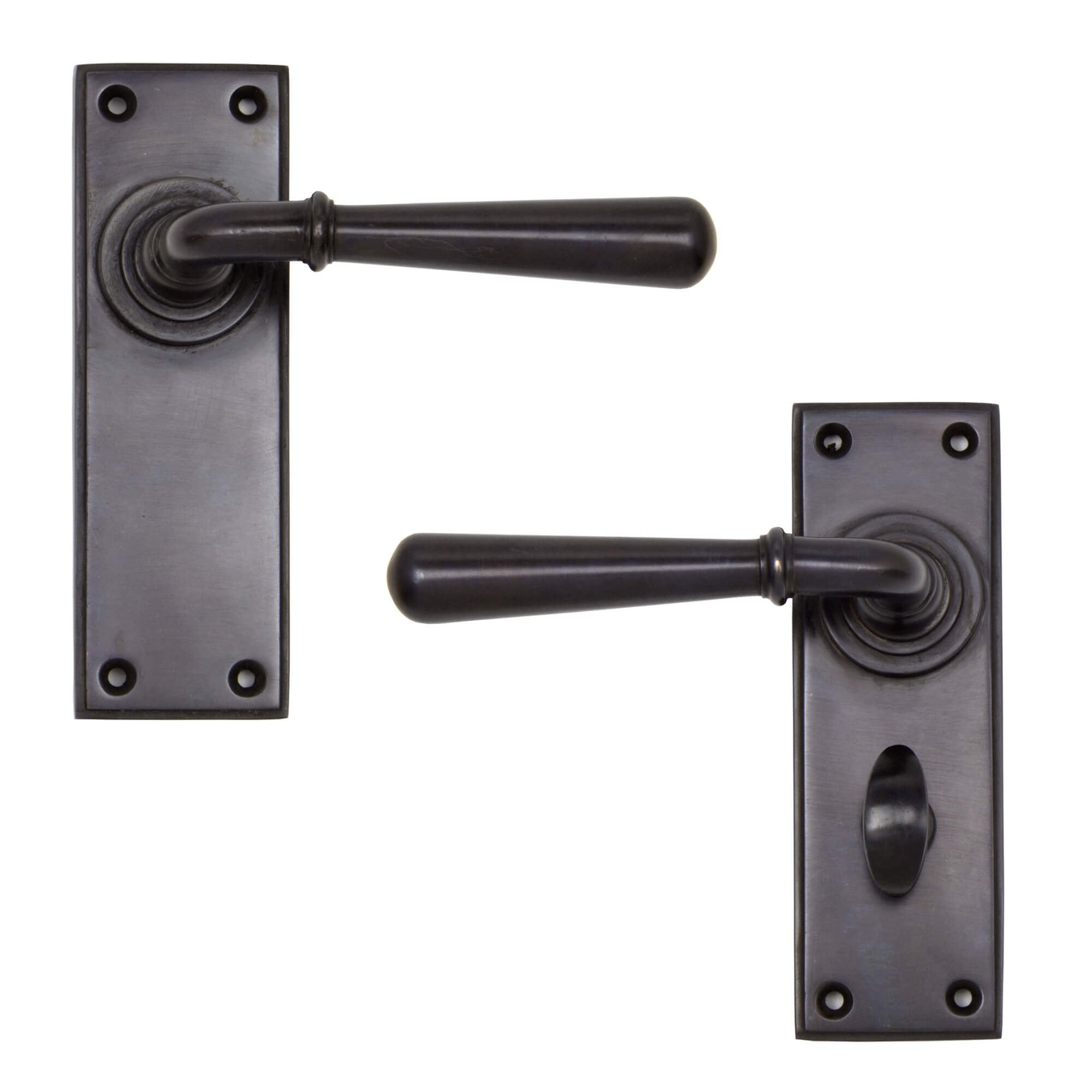 Newbury Lever Handles Aged Bronze