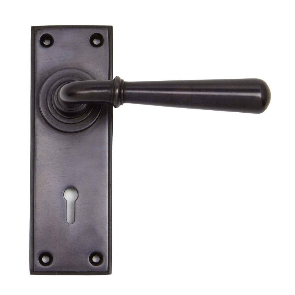 Newbury Lever Lock Handles Aged Bronze
