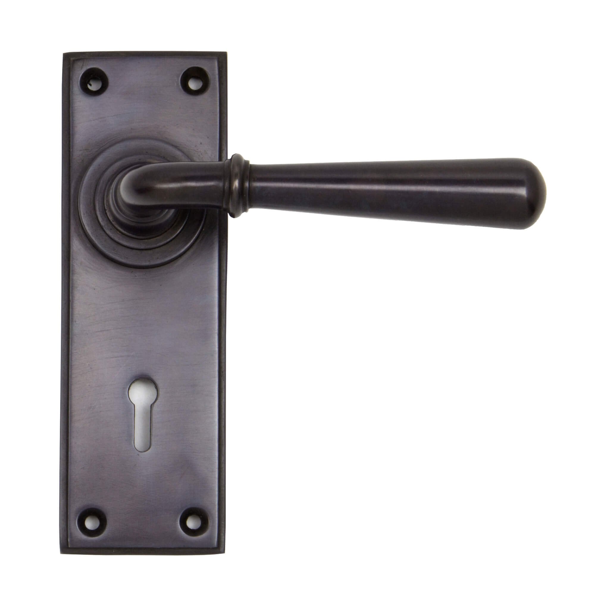Newbury Lever Lock Handles Aged Bronze