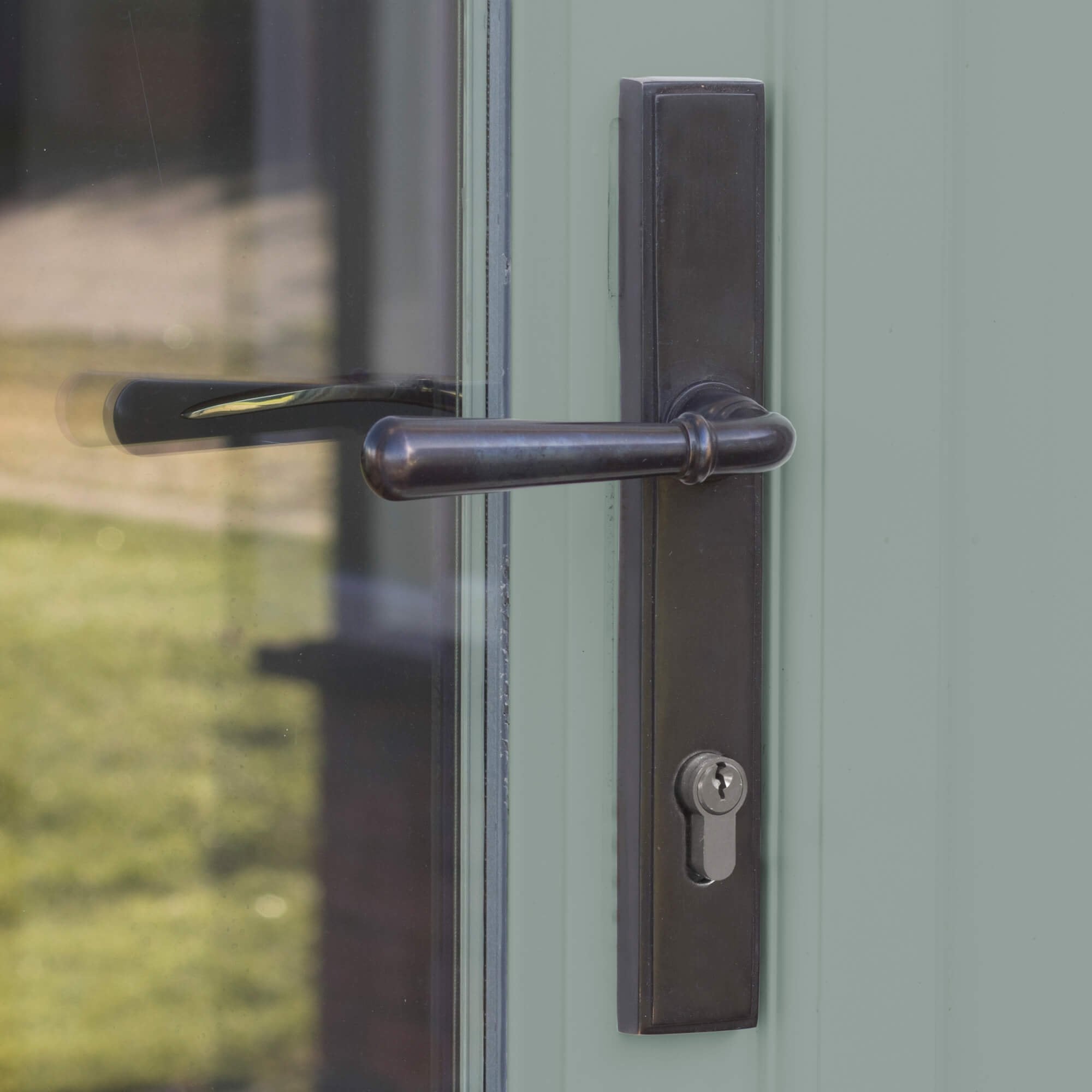 Newbury Aged Bronze Espagnolette Lock Set