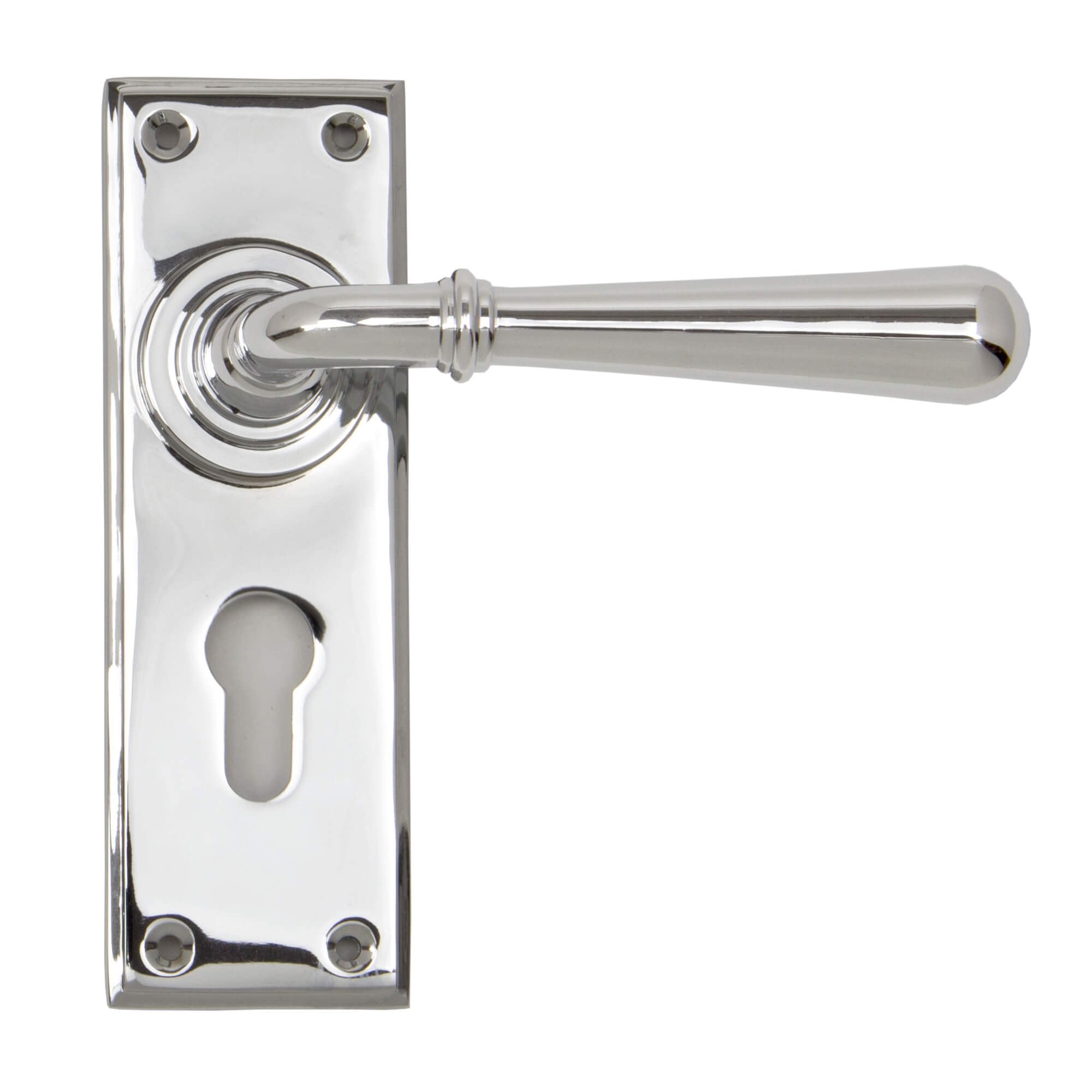 Newbury Lever Lock Handles Polished Chrome