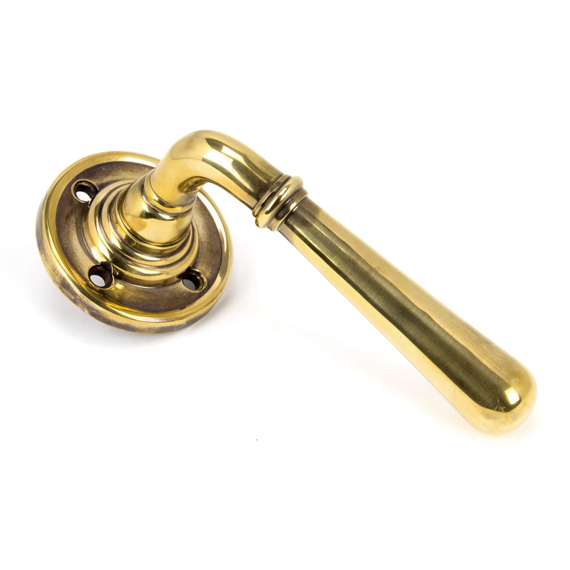 Newbury Aged Brass Lever Set