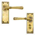 Newbury Lever Handles Aged Brass