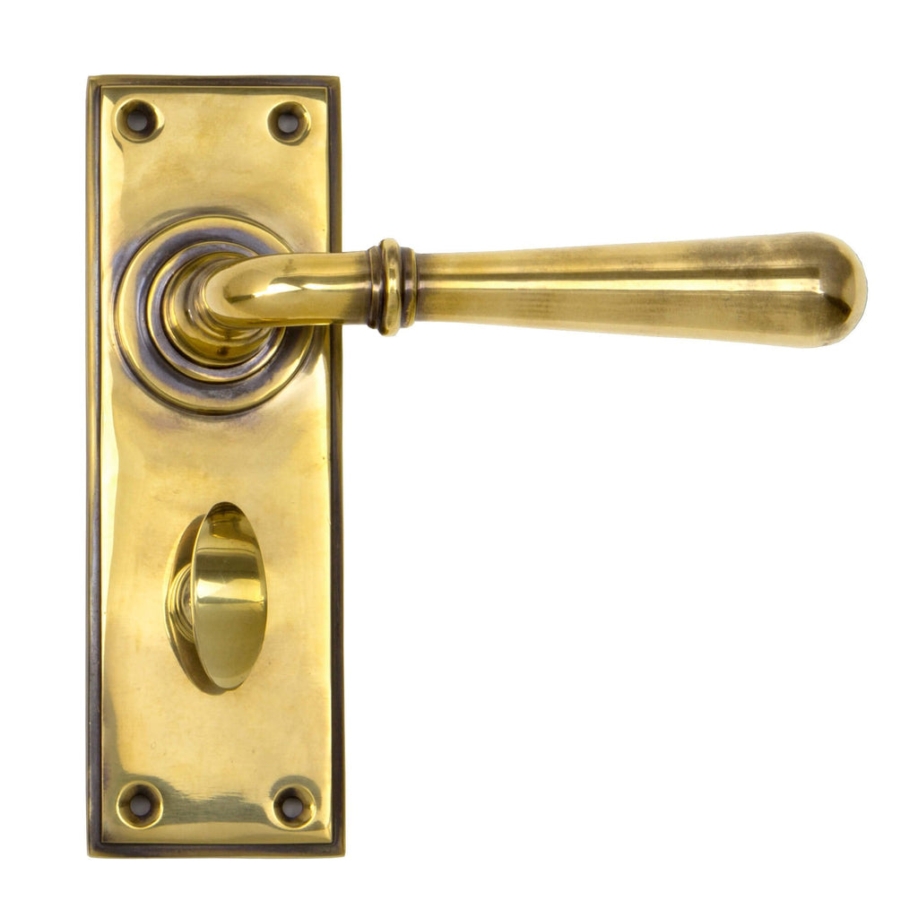 Newbury Lever Handles Aged Brass