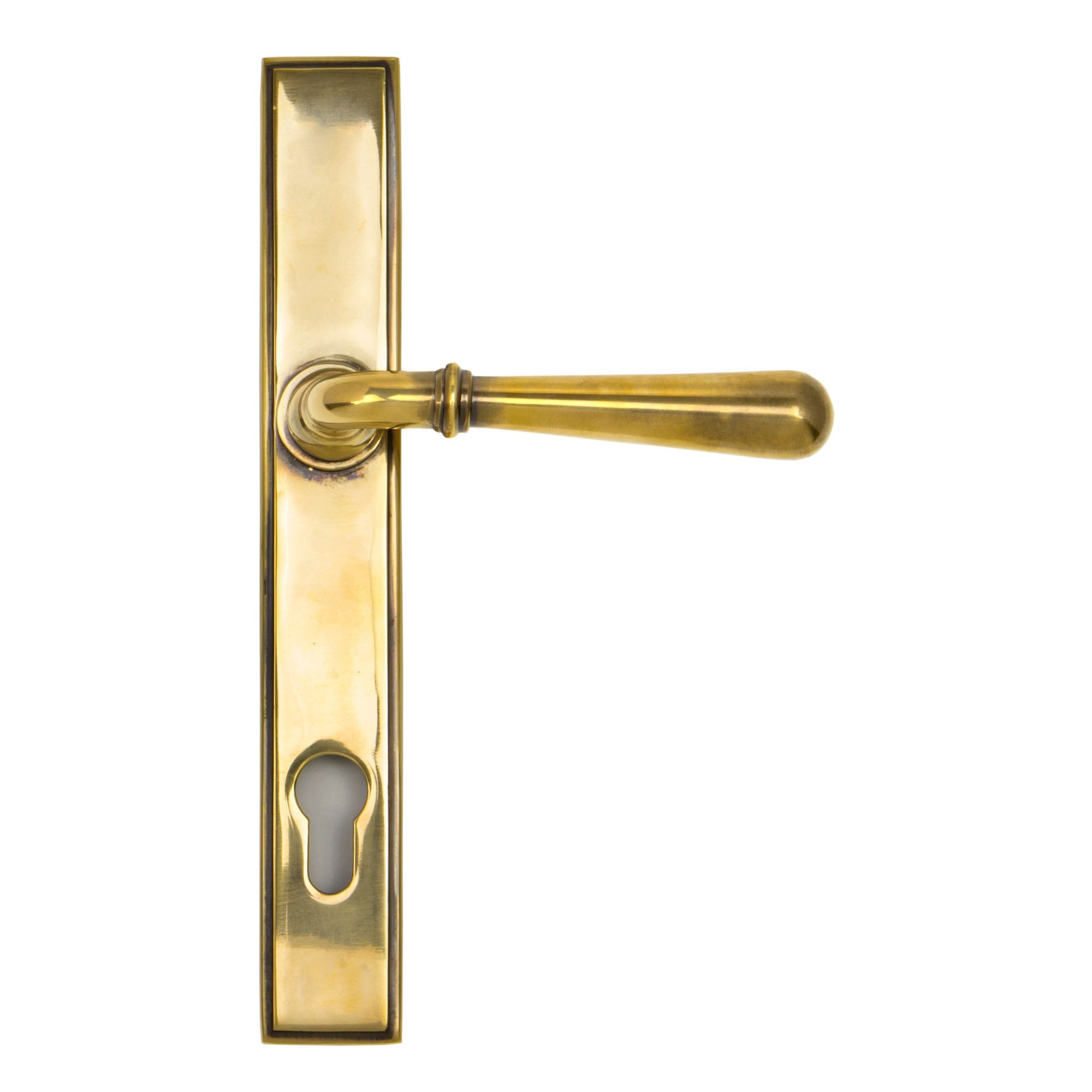 Newbury Aged Brass Espagnolette Lock Set