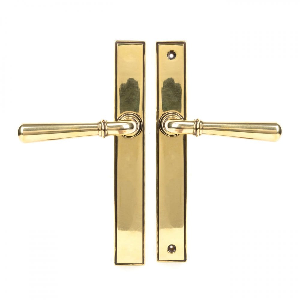 Newbury Aged Brass Espagnolette Lock Set