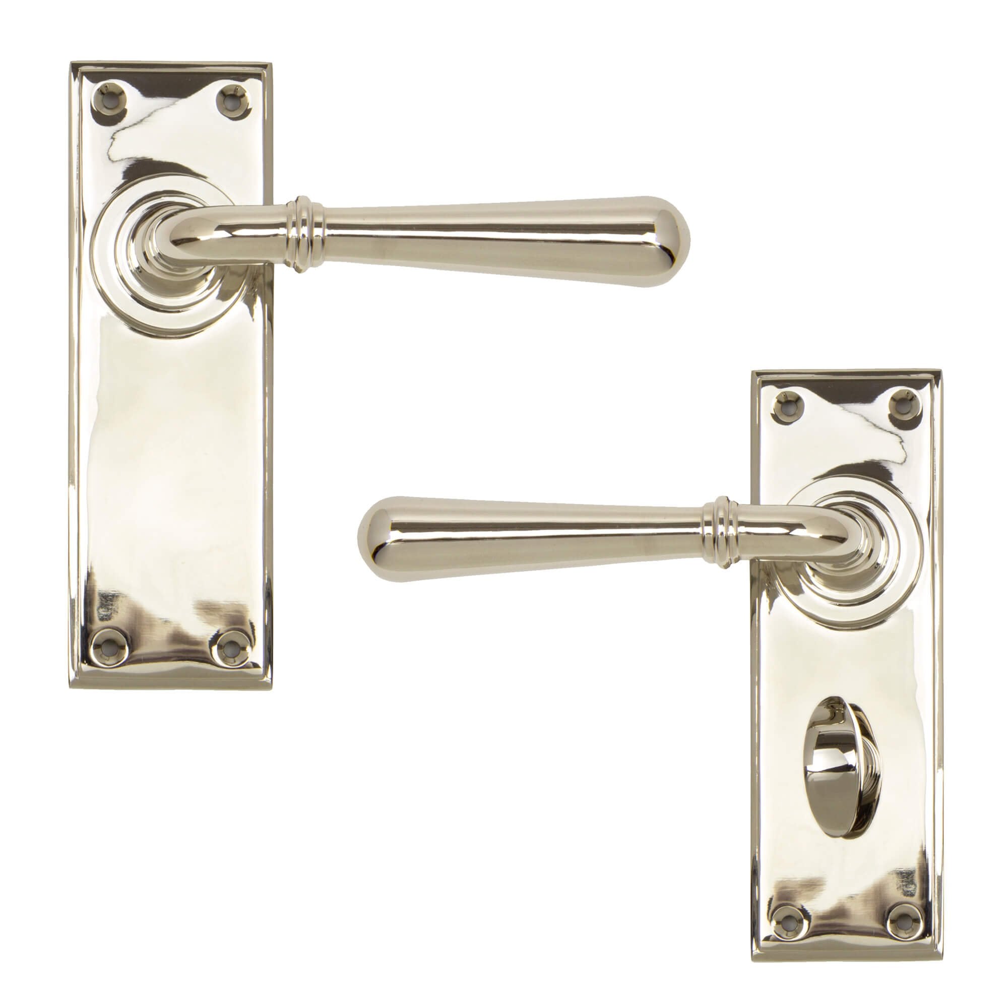 Newbury Lever Handles Polished Nickel