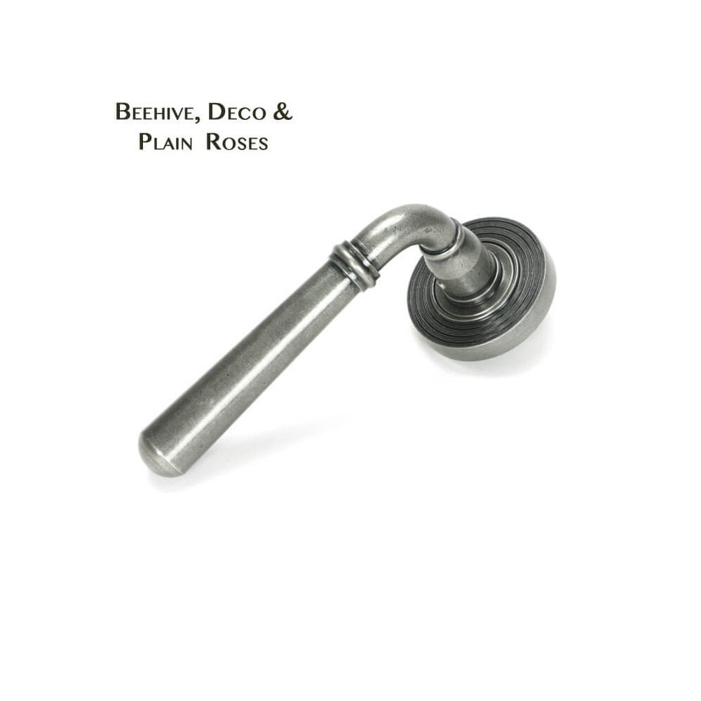Newbury Pewter Lever on Covered Rose