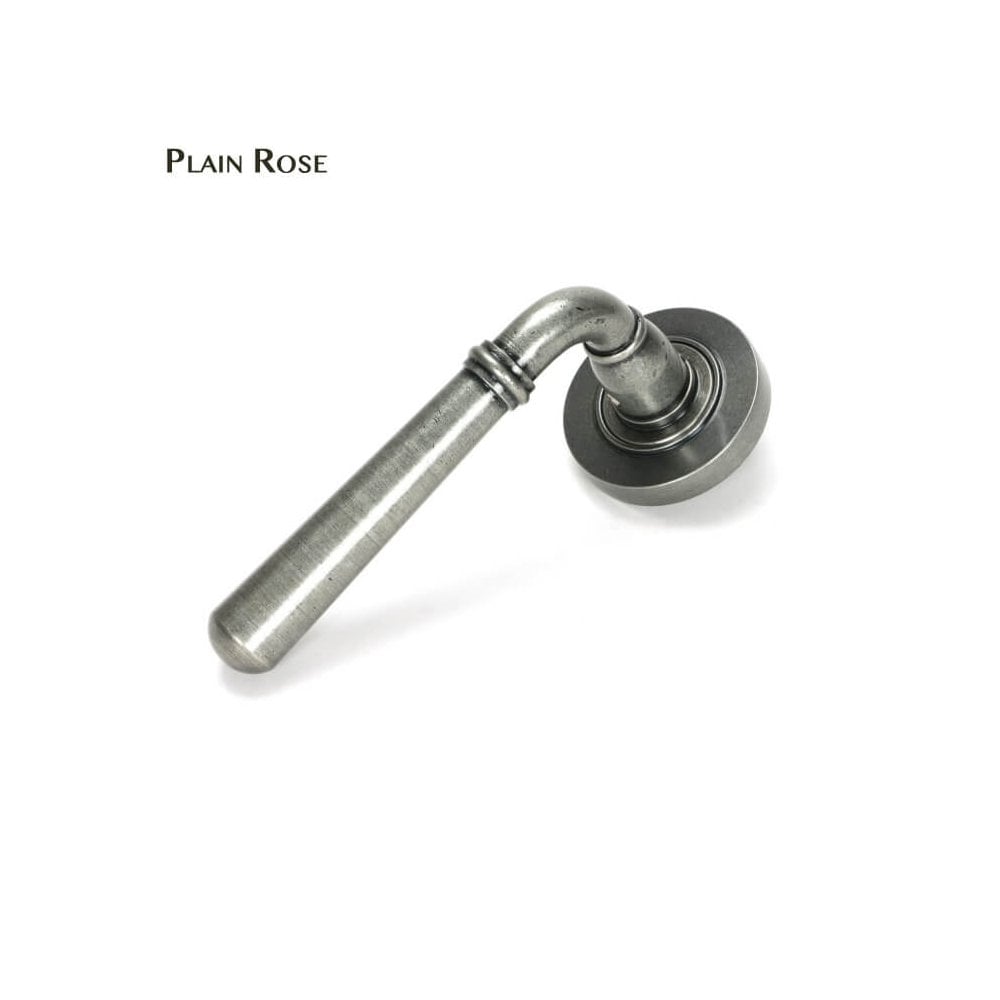 Newbury Pewter Lever on Covered Rose