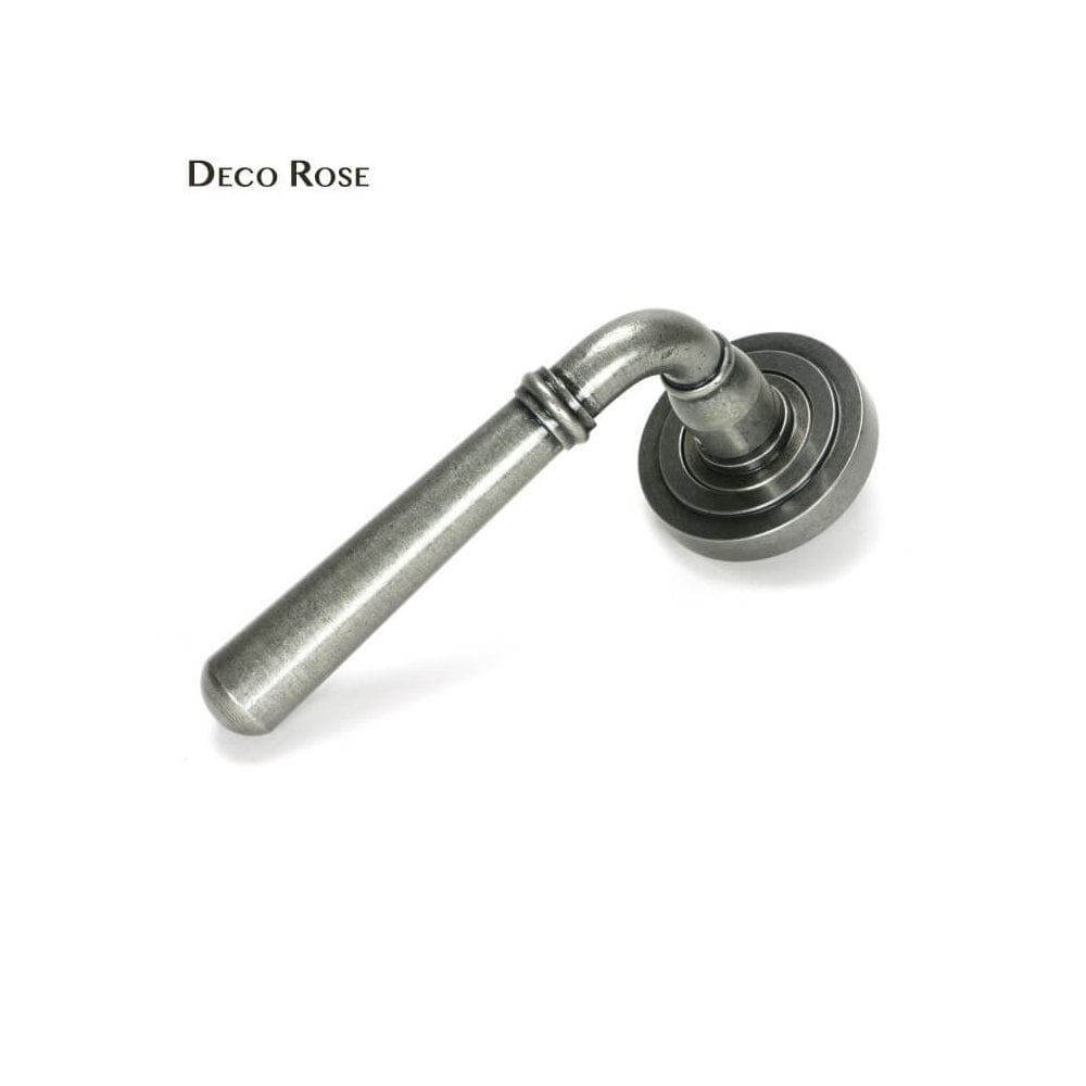 Newbury Pewter Lever on Covered Rose