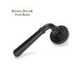 Newbury Matt Black Lever on Covered Rose