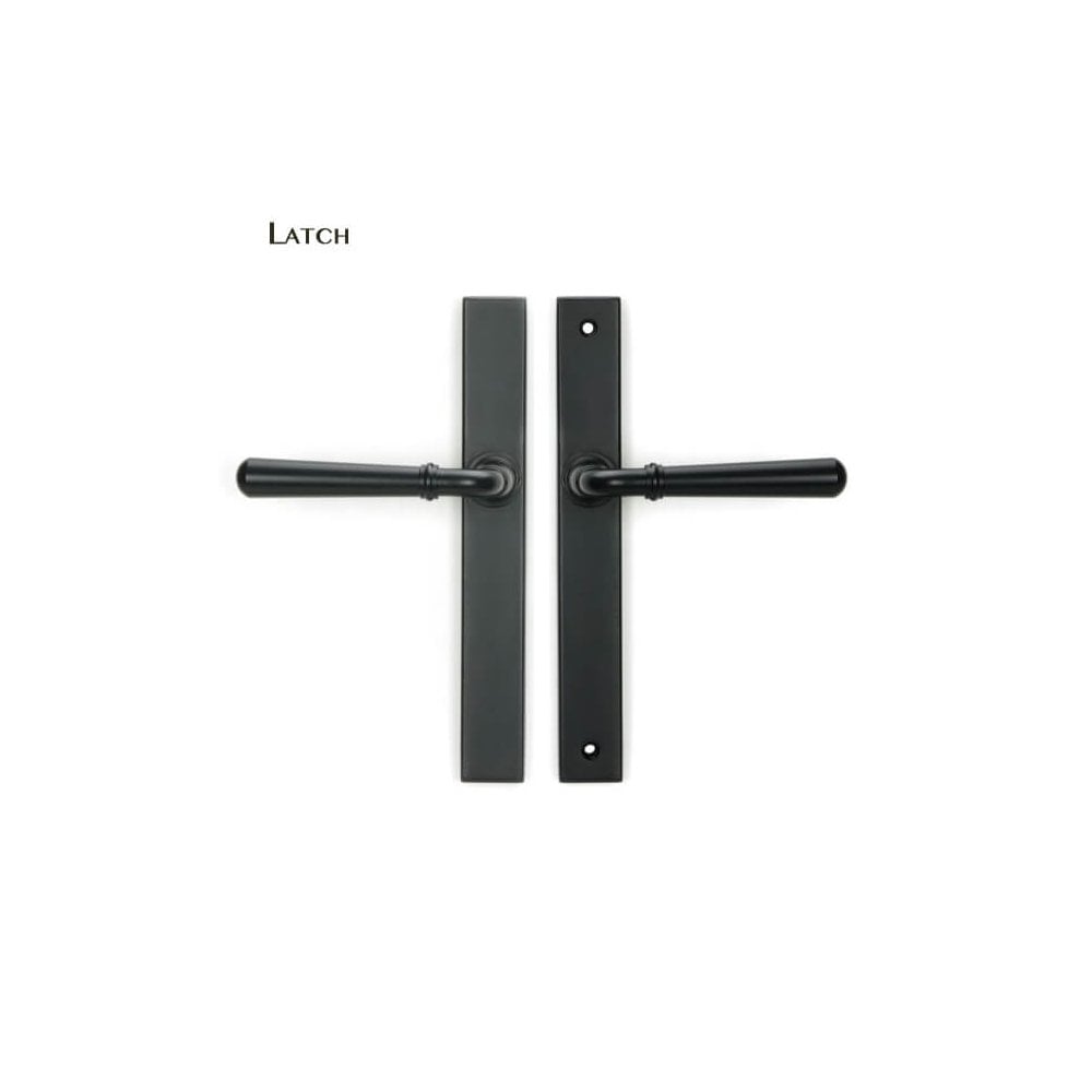Newbury Matt Black Slimline Espagnolette Set