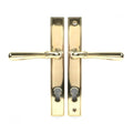 Newbury Polished Brass Espagnolette Lock Set
