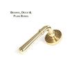Newbury Polished Brass Lever on Covered Rose