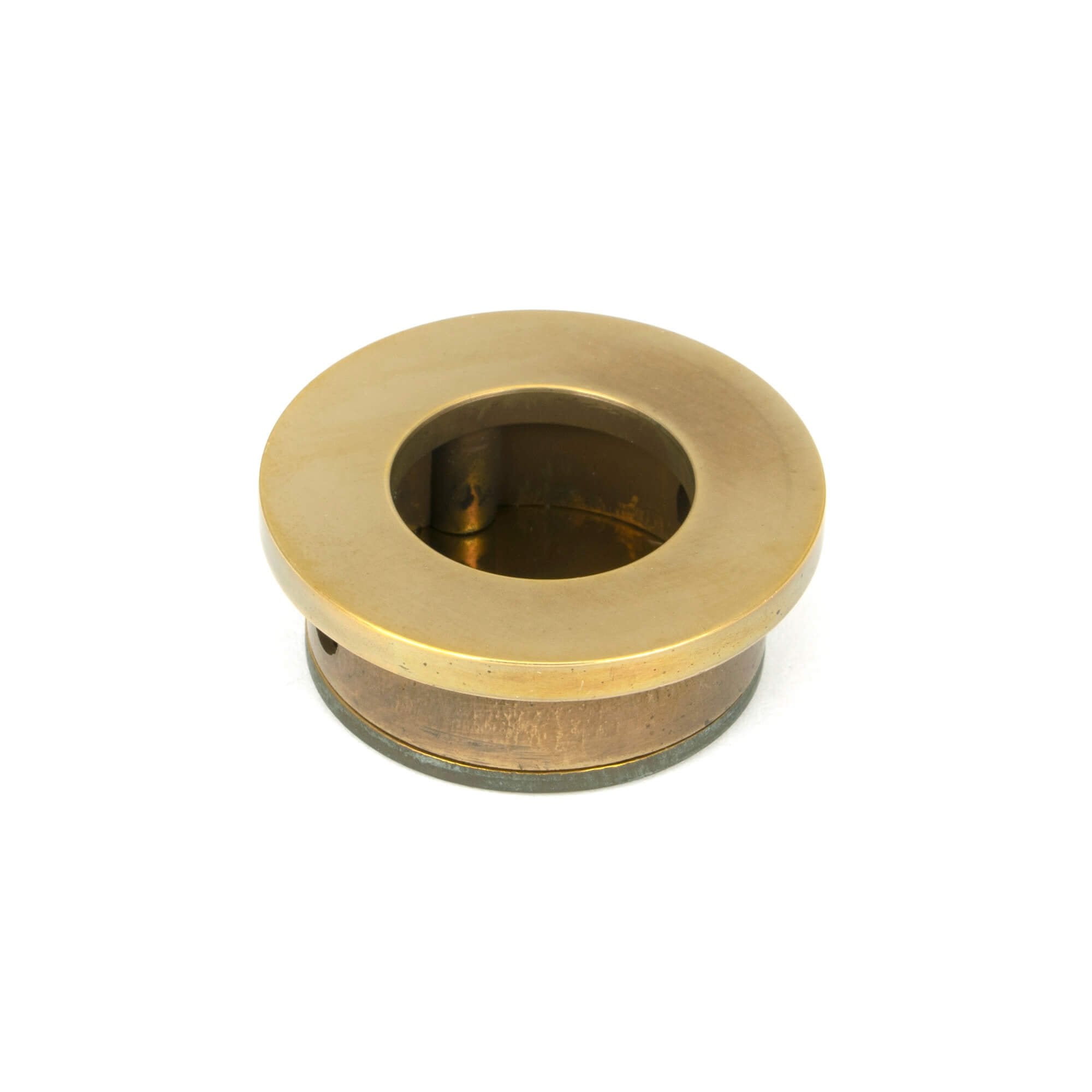 Aged Brass Finger Edge Pull
