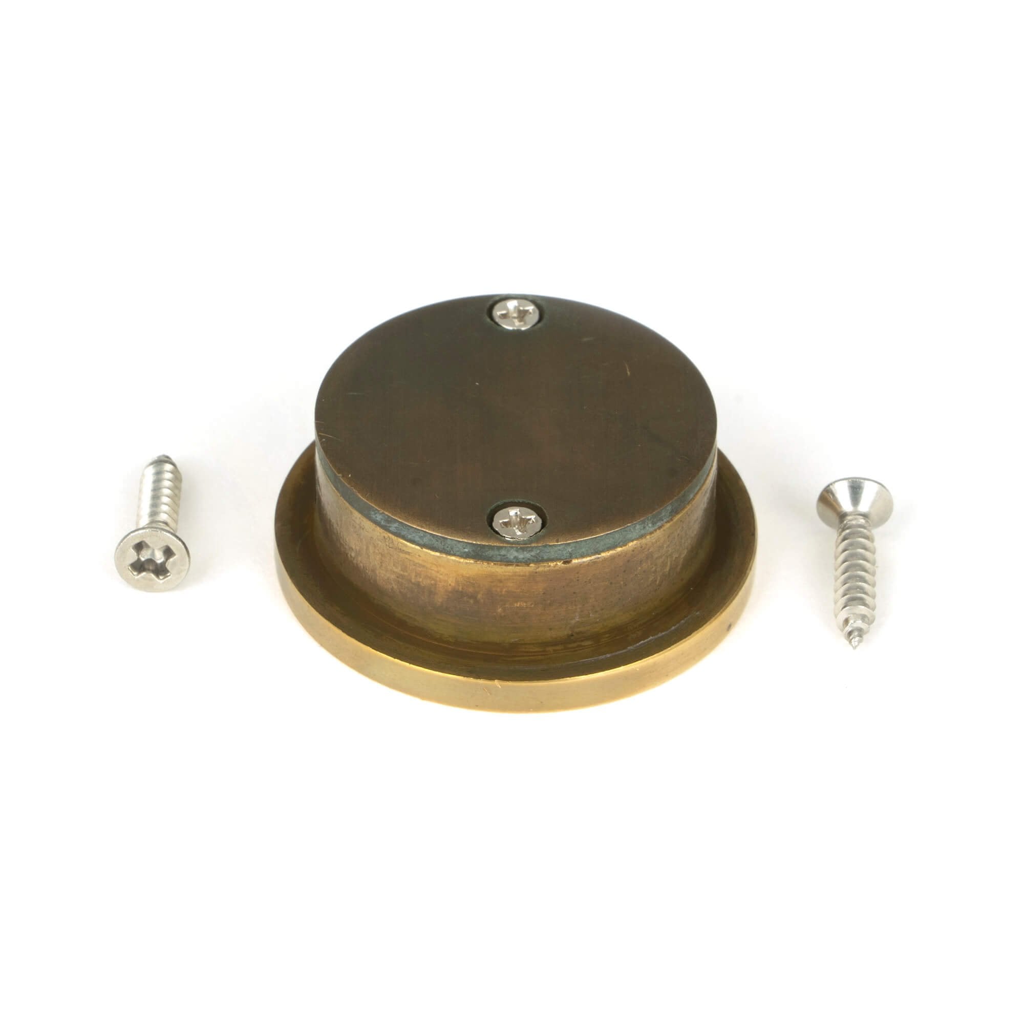 Aged Brass Finger Edge Pull