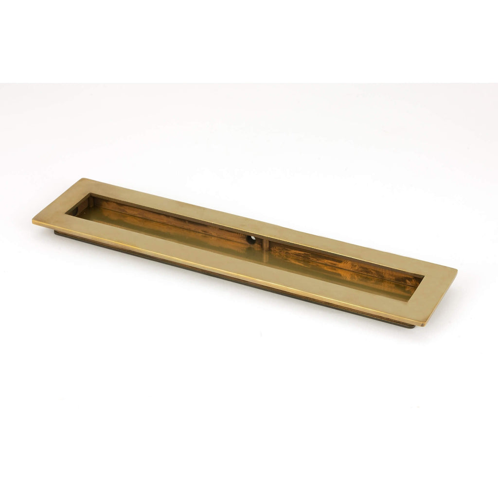 Aged Brass Plain Rectangular Sliding Door Pull