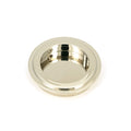 Polished Nickel Art Deco Round Sliding Door Pull
