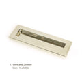 Polished Nickel Art Deco Rectangular Sliding Door Pull